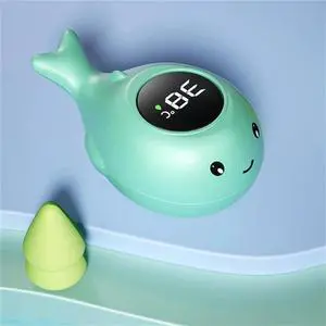 Digital Bath Thermometer with LED Display, 3-Color Indicator for Safe Bathing, Waterproof & Durable Design, Instant Accurate Reading, 1 Pack.
