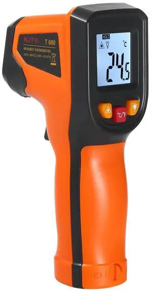 _Mega Brand Industrial Grade Infrared Thermometer - Non-Contact Digital Temperature Gun (-50°C to 600°C / -58°F to 1112°F) for Kitchen, Automotive & More (Not for Human Body Temp)