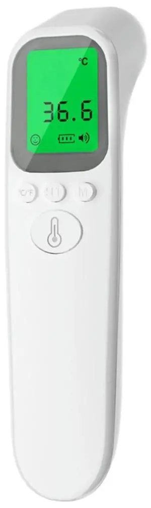 _Mega Brand Digital No-Touch Forehead Thermometer for Adults & Kids - Accurate, with Fever Alarm, Easy-to-Use for Home Health Monitoring.