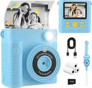 _Mega Brand Instant Print Camera for Kids  1080P HD Digital Camera with Zero-Ink 2×3 Instant Printing, 32 GB SD Card, 20 Frames & Filters  Christmas & Birthday Gifts for Girls & Boys Ages 3-12.