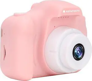 _Mega Brand AGFA Photo Realikids Cam Mini  Kids 12MP Digital Camera & 1080P Video Recorder, 2" LCD, Anti-Shake, 30 Photo Filters, Built-in Lithium Battery  Pink Gift for Girls Ages 3-12.