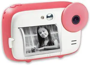 _Mega Brand AGFA Realikids Instant Cam  15MP Kids Instant Print Camera & 1080P HD Video Recorder, 2.4" LCD, Zero-Ink B&W Thermal Printing, Selfie Mirror, 32GB Micro-SD Slot, Pink Gift for Ages 3-12.