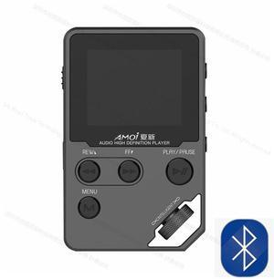 Amoi C10 Hi-fi Stereo Music MP3 Player HD Lossless Mini Sports Jogging DAC MP4 Support Radio TF DSD eBook Recorder Trackwheel Walkman Grayish Black 128 GB