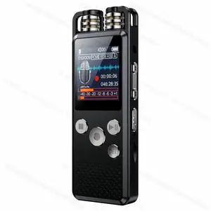 Rendmmsn KP666 Professional Dictaphone Clear Voice-Activated Digital Recorder PCM Stereo Variable Speed Player Meeting Recording