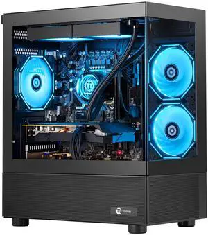 NINGMEI Gaming PC Desktop, Ryzen 7 7800X3D 4.2 GHz (5GHz Turbo Boost), NVIDIA RTX 5070 12GB GDDR7, 1TB Gen4 NVMe SSD, 32GB DDR5 RAM 6000 ,240mm ARGB AIO, 750W  PSU, Wi-Fi, Win 11 Home