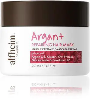 ALFHEIM Argan Repairing Hair Mask | Deep Nourishing & Moisturizing Treatment for Dry, Damaged Hair | Infused with Argan Oil, Keratin & Oat Protein | Anti-Frizz & Strengthening Formula | 8.45 oz