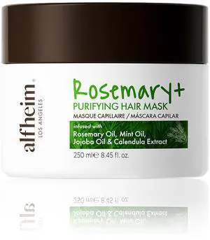 ALFHEIM Rosemary+ Purifying Hair Mask | Deep Moisturizing & Scalp Balancing Treatment | Infused with Rosemary, Peppermint Oil & Jojoba Oil | For Oily Hair, Dandruff & Weakened Strands | 8.45 oz
