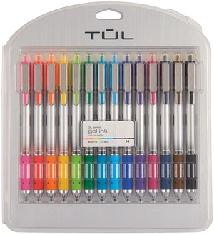 ® GL Series Retractable Gel Pens, Medium Point, 0.7 mm, Silver Barrel, Assorted Standard & Bright Ink Colors, Pack Of 14 Pen ® GL Series Retractable Gel Pens, Medium Point, 0.7 mm, Silver Barrel, Assorted Standard & Bright Ink Colors, Pack Of 14 Pen