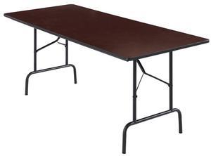 Realspace® Folding Table, 29"H x 72"W x 30"D, Walnut