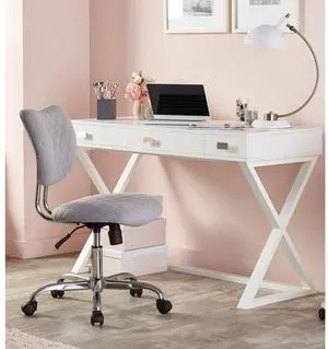 Realspace® Keri 48"W Writing Desk, White
