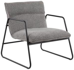 LumiSource Casper Arm Chair, Arm Chair, Black Accent Chair for Living Room, Comfy Chair for Bedroom, Industrial Chair
