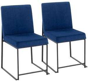 LumiSource High Back Fuji Dining Chair, Upholstered Dining Chairs, Contemporary Dining Chair, Kitchen Chairs for Dining Table, Dining Chairs Set of 2
