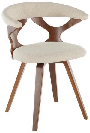 LumiSource Gardenia Chair, Upholstered Dining Chairs, Mid-Century Modern Dining Chair, Kitchen Chairs for Dining Table