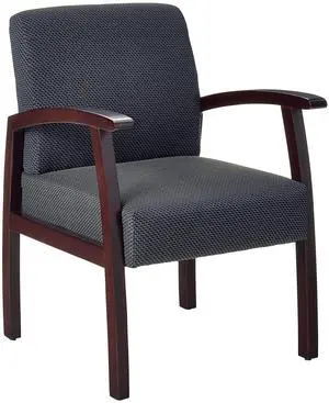 Deluxe Guest Chair, Espresso/Charcoal Deluxe Guest Chair, Espresso/Charcoal
