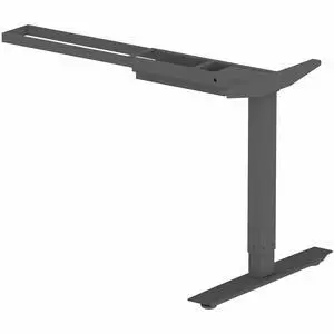Lorell Sit-Stand 3rd-Leg Base - Black Base - 275 lb Capacity - Height Adjustable - 45" Height x 51.60" Width x 26.40" Depth - Assembly Required - 1 Each