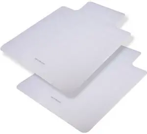 Mind Reader Office Chair Mat for Carpet, Chair Mat, PVC, 47.5" L x 35.5" W x 0.125" H, Set of 2, Clear