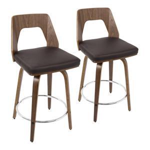 LumiSource Trilogy 24" Counter Stool - Set of 2