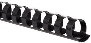 Mead CombBind Binding Spines/Spirals/Coils/Combs, 3/4", 150 Sheet Capacity, Black, 125 Pack (4000136)