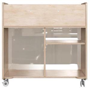Flash Furniture MK-KE24268-GG Natural Mobile Storage Cart