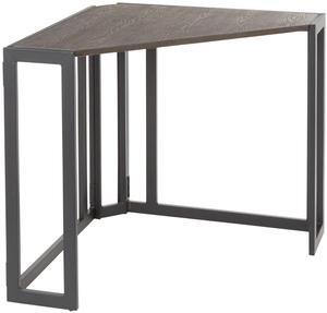 LumiSource Roman Corner Desk, Home Office Desk, Computer Desk, Black Desk, Small Desk for Bedroom, Gaming Desk, Farmhouse Desk