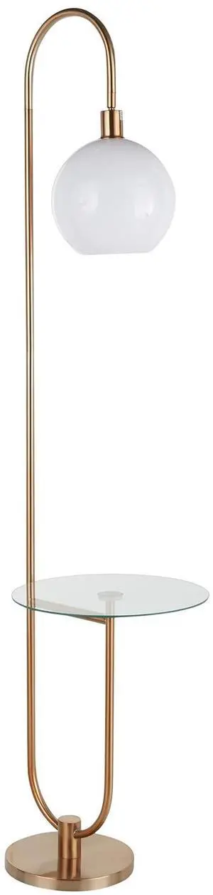 Trombone Floor Lamp with Table, Floor Lamps for Living Room, Floor Lamp for Bedroom, Standing Lamp, Tall Lamp, Living Room Lamp, Bedroom Lamp, Corner Lamp