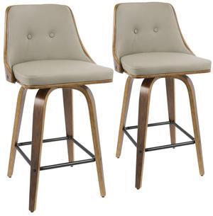 LumiSource Gianna Counter Stool - Set of 2