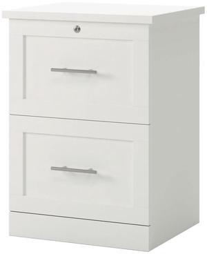 Realspace® 17"D Vertical 2-Drawer File Cabinet, White
