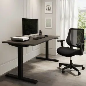 Realspace® Magellan Performance Electric 60"W Height-Adjustable Standing Desk, Gray, BIFMA Compliant