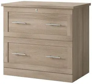 Realspace® 29-7/16"W x 18-1/2"D Lateral 2-Drawer File Cabinet, Spring Oak