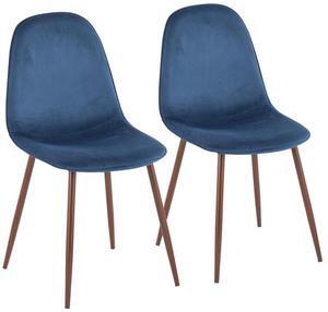 LumiSource Pebble Chair, Upholstered Dining Chairs, Contemporary Dining Chair, Kitchen Chairs for Dining Table, Dining Chairs Set of 2