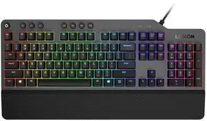 RGB Mechanical Gaming Keyboard, 3 ZONE Full-size Keyboard, 7 user Programmable Hot Keys; 16.8 Million Colors, 50 Million-Click Red Mechanical Keys, Detachable Palm Rest RGB Mechanical Gaming Keyboard, 3 ZONE Full-size Keyboard, 7 user Programmable Hot Keys; 16.8 Million Colors, 50 Million-Click Red Mechanical Keys, Detachable Palm Rest