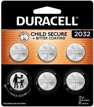 Duracell 2032 Lithium Battery, 6 Count, AirTag & Key Fob, CR2032 3V Cell Duracell 2032 Lithium Battery, 6 Count, AirTag & Key Fob, CR2032 3V Cell