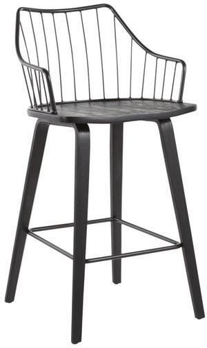 LumiSource Winston Counter Stools for Kitchen Counter, Counter Height Stools, Counter Height Chairs, Bar Stools for Kitchen Island, One Stool Included