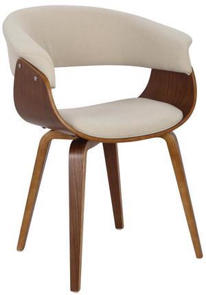 LumiSource Vintage Mod Chair, Upholstered Dining Chairs, Mid-Century Modern Dining Chair, Kitchen Chairs for Dining Table