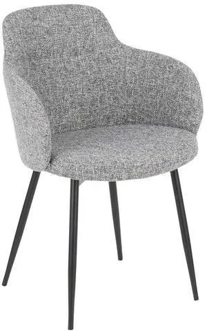 LumiSource Boyne Chair, Upholstered Dining Chairs, Industrial Dining Chair, Kitchen Chairs for Dining Table