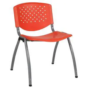 Home and Office Orange Plastic Stack Chair with Performa | Powder Coated, 880 LBS. Weight Capacity Home and Office Orange Plastic Stack Chair with Performa | Powder Coated, 880 LBS. Weight Capacity