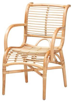Bali & pari Seminyak Modern Bohemian Natural Rattan Lounge Chair