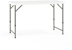 4-Foot Bi-Fold Granite White Plastic Folding Table | Lightweight, Easy Storage, Commercial Grade, Carrying Handle 4-Foot Bi-Fold Granite White Plastic Folding Table | Lightweight, Easy Storage, Commercial Grade, Carrying Handle