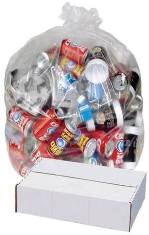 Highmark Linear Low Can Liners, 2-mil, 60 Gallons, 38" x 58", Clear, Box Of 100