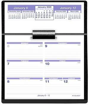 2025 AT-A-GLANCE® Flip-A-Week Desk Calendar And Base, 5-1/2" x 7", Traditional, January To December 2025, SW700X00