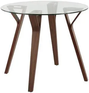 LumiSource Folia Round Dinette, Dining Height Table, Square Dinette Table, Small Dining Table for 4, Kitchen Table