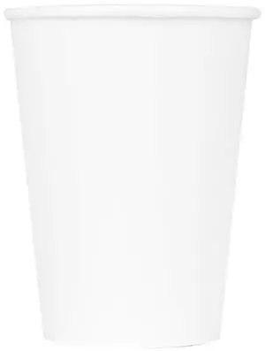 Karat 12oz Premium White Paper Hot Coffee Cups Diameter 3.54", Disposable, Leak-Resistant Double Poly-Lined, Ideal for Restaurants - Pack of 1000