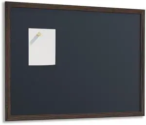 U Brands Magnetic Chalkboard, 47"x35", Rustic Wood Style Frame, Premium Matte Surface, includes Marker and Magnet