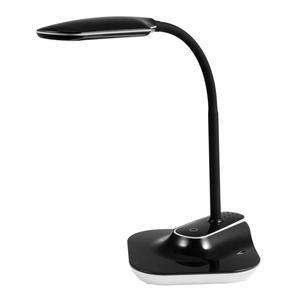 Realspace Pressler LED Desk/Clip Combination Lamp with USB Charging Port, 17"H, Black
