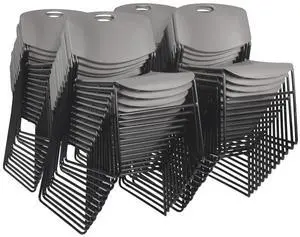Regency Zeng Stack Chairs (Set of 50), Grey