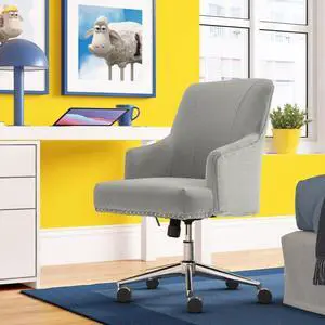 Serta Leighton Home Office Chair, Medium Gray