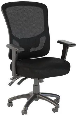 Bush Business Furniture Ergonomic Desk Chair with Adjustable Arms | Multifunction Home Office High Back Mesh Computer Seat with Lumbar Support