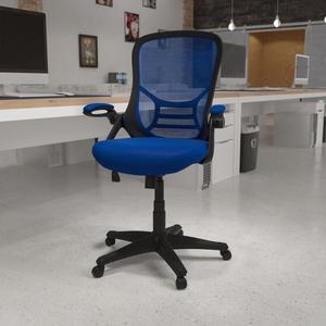 Flash Furniture Porter Ergonomic Mesh Swivel High Back Office Chair Blue/Black (HL00161BKBL)