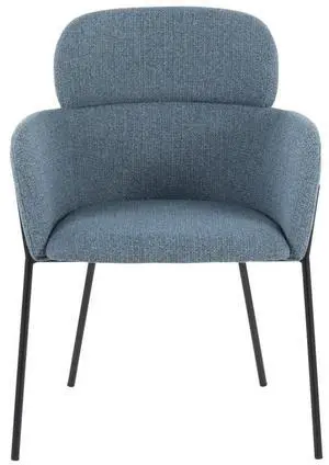 LumiSource Milan Chair, Upholstered Dining Chairs, Contemporary Dining Chair, Kitchen Chairs for Dining Table, Dining Chairs Set of 2