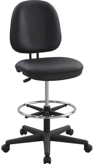 Lorell Vinyl Contoured Back Stool